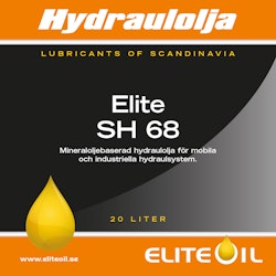 Elite Hydraulolja SH 68 - 20 liter (dunk), 220 liter (fat)