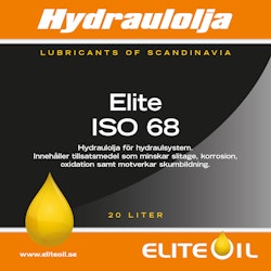 Elite Hydraulolja ISO 68  - 20 liter (dunk), 220 liter (fat)