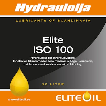 Elite Hydraulolja ISO 100 - 20 liter (dunk), 220 liter (fat)