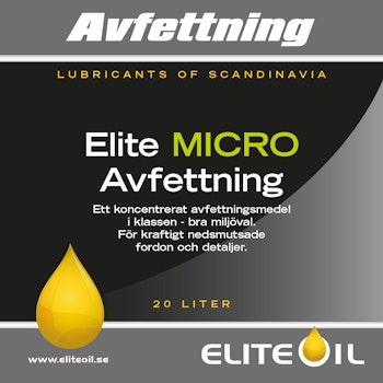 Elite Microavfettning - 20L (dunk), 208L (fat)