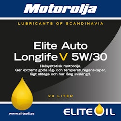 Elite Auto Long Life V Motorolja 05W/30 - 20 liter (dunk), 208 liter (fat)