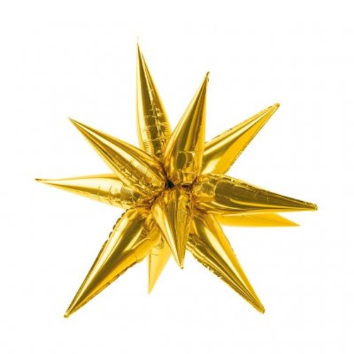 3 D Stjärna Guld 95 cm