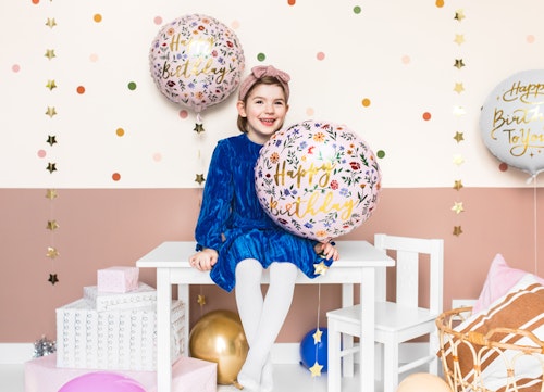 Folieballong Happy Birthday 43 cm