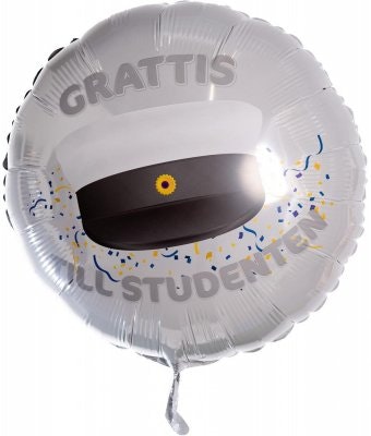 Folieballong-Grattis Till Studenten 53cm