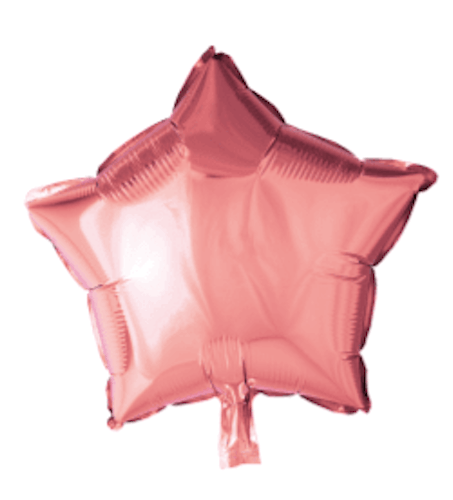 Folieballong-Stjärna Rosa