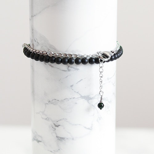 Armbandset I Grön Och Svart - Knoppen P