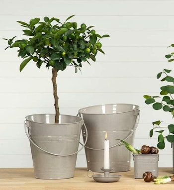 Plantespand emalje Stor