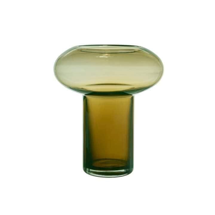 Olivengrøn vase stor