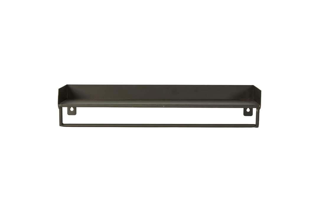 Sort metal hylde