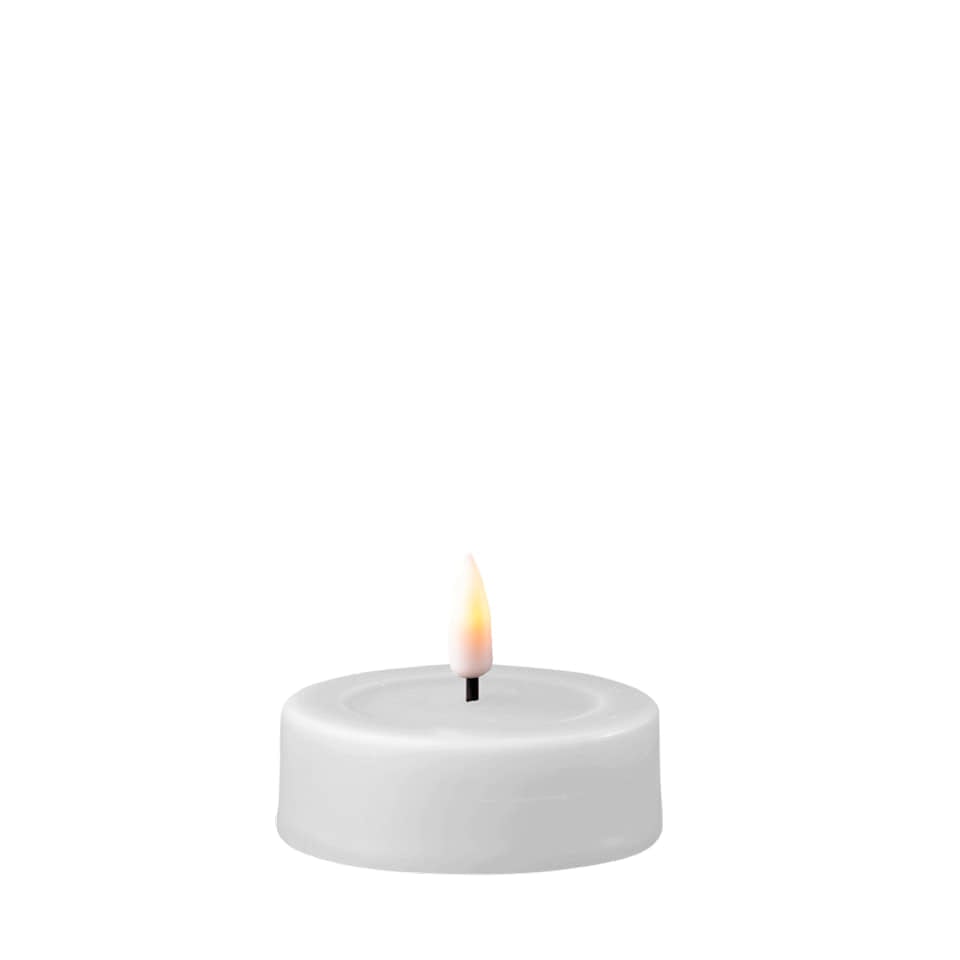 Store fyrfadslys Hvide 2 stk.