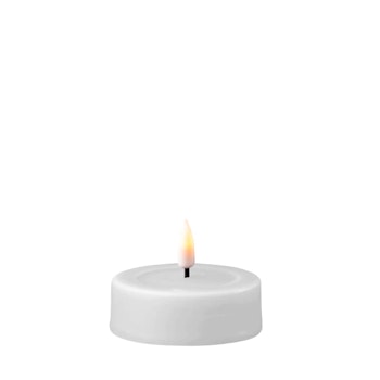 Store fyrfadslys Hvide 2 stk.