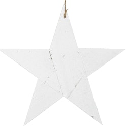 Hvid træ stjerne