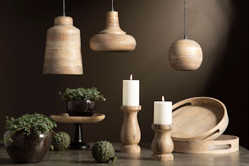 Loftslampe træ