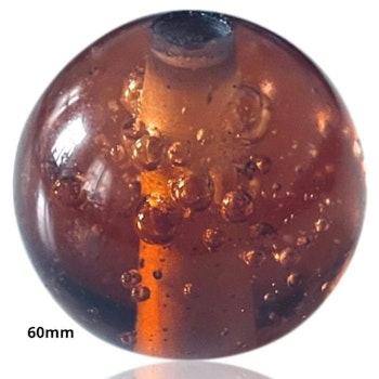 Kugle 60 mm Raindrop Brun