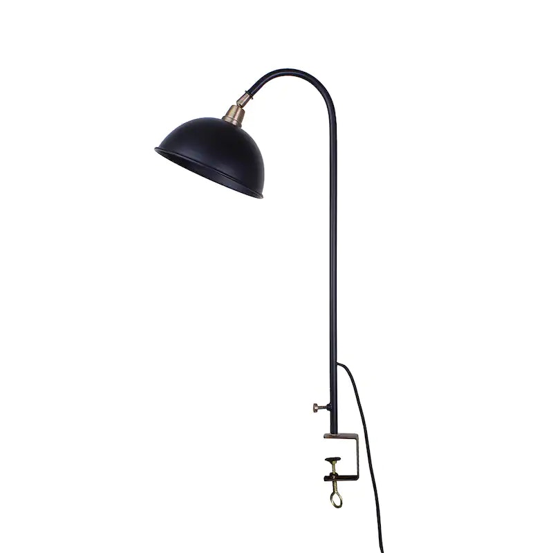 Bord lampe Pelle Sort