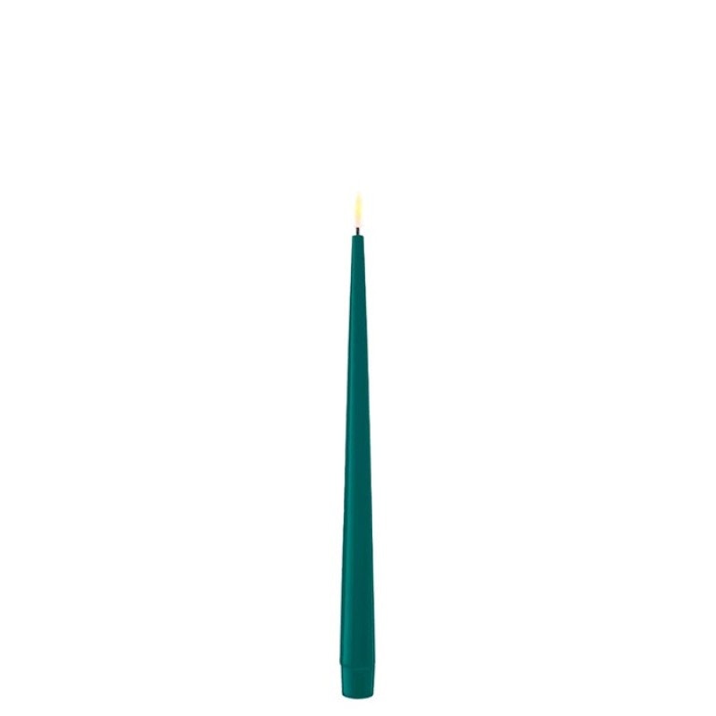 Dinner candle Jade green 28 cm