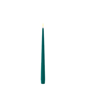 Dinner candle Jade green 28 cm