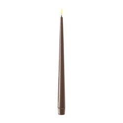 Dinner candle Mocca 28 cm