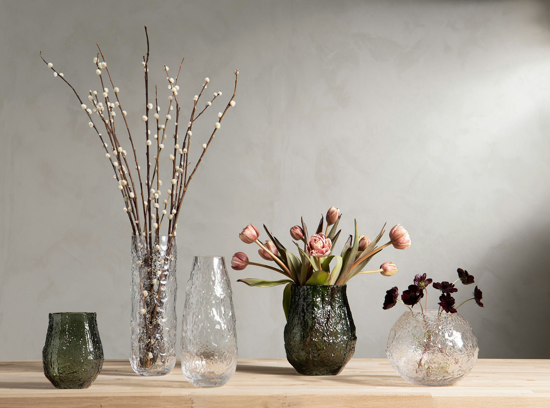 Zinnia vase grøn stor