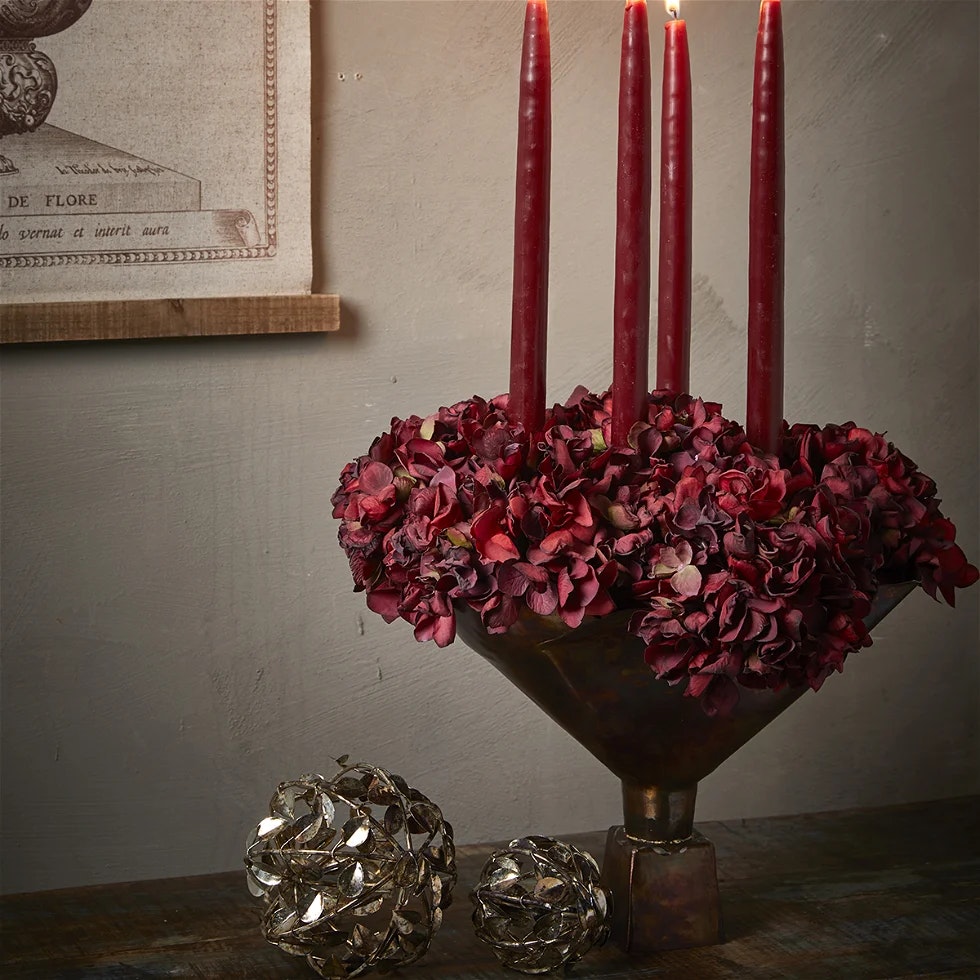 Hortensia hoved Deep Red