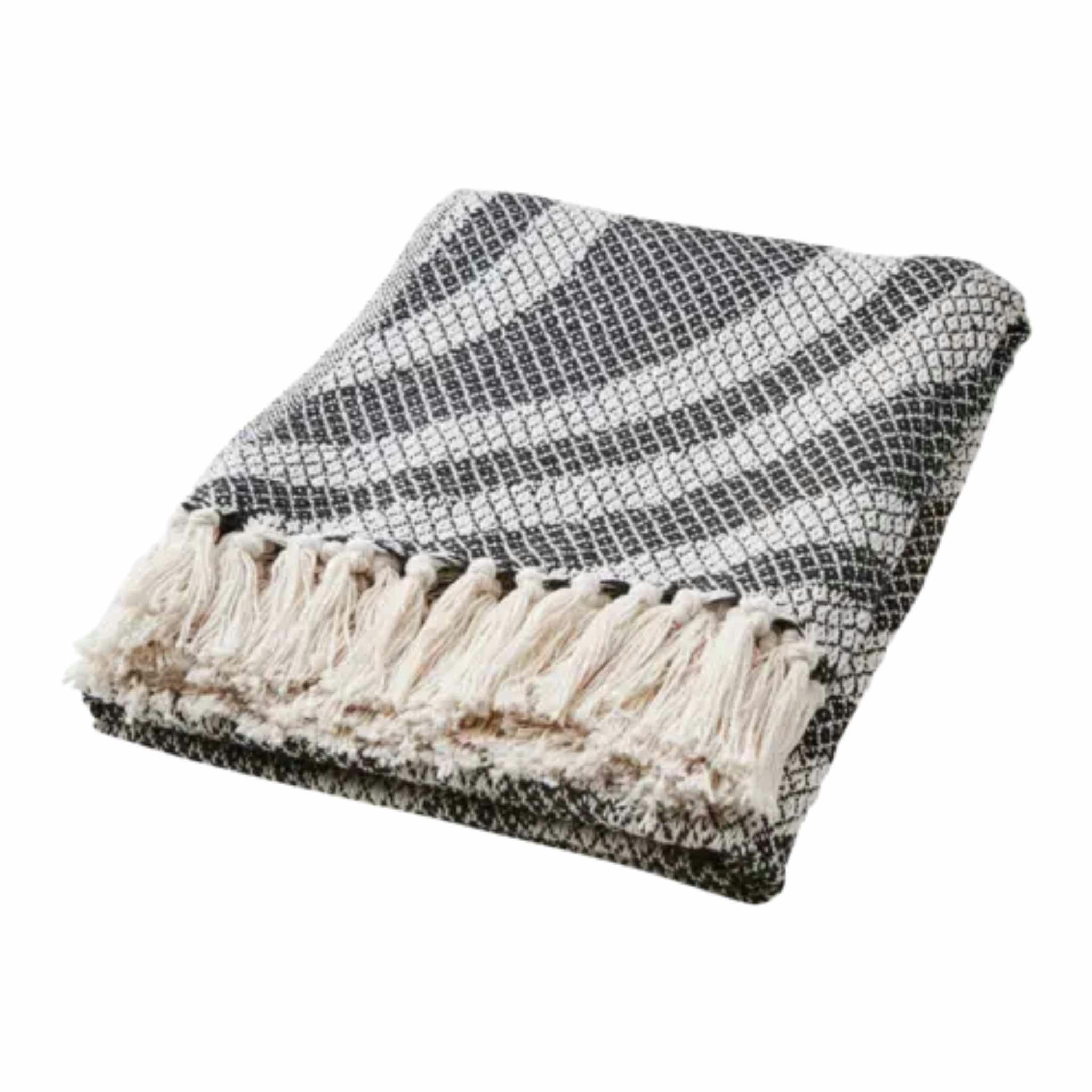 Anna Plaid Sort/hvid