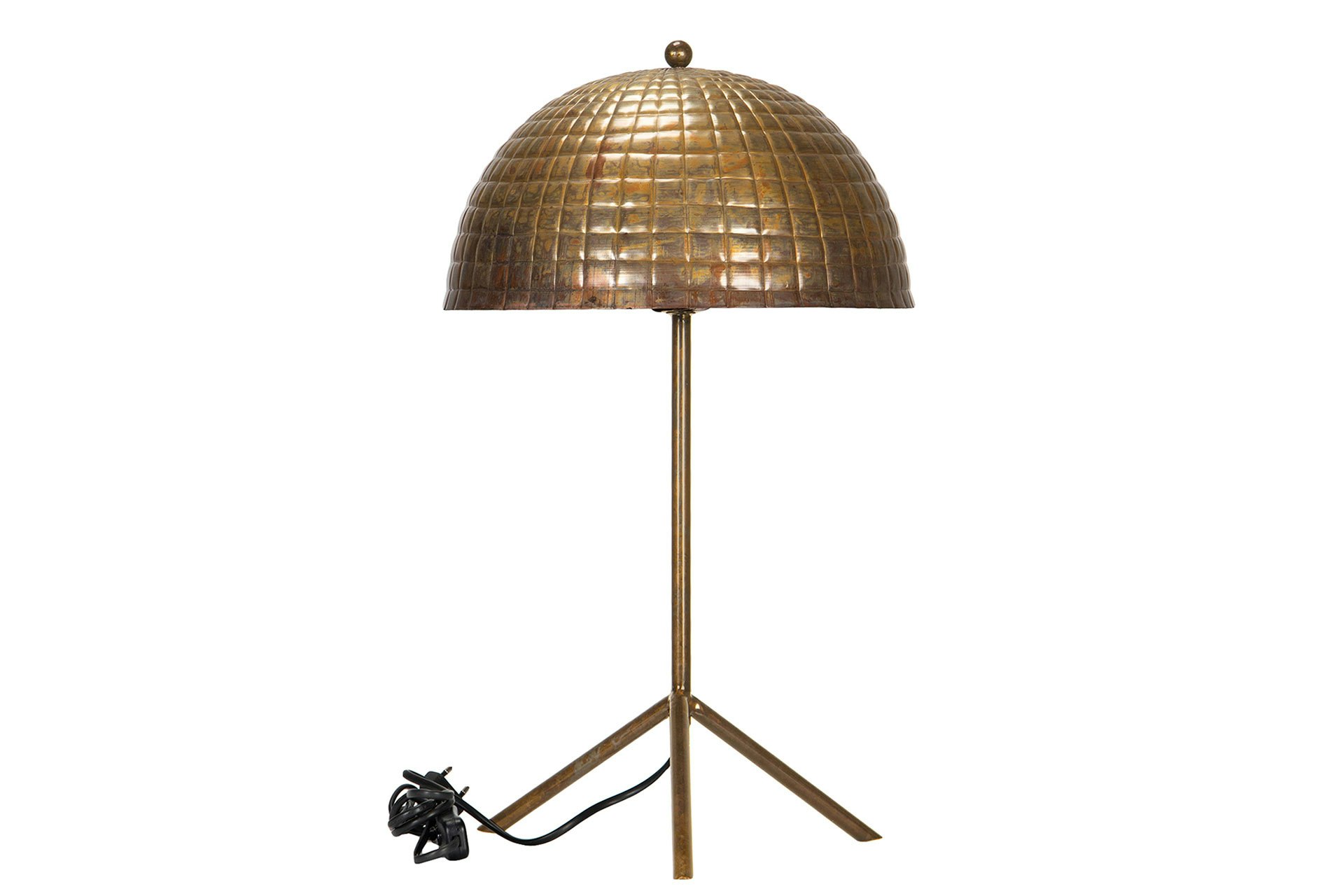 Bordlampe antik messing