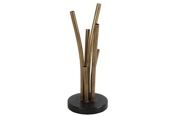 Vase guld/sort