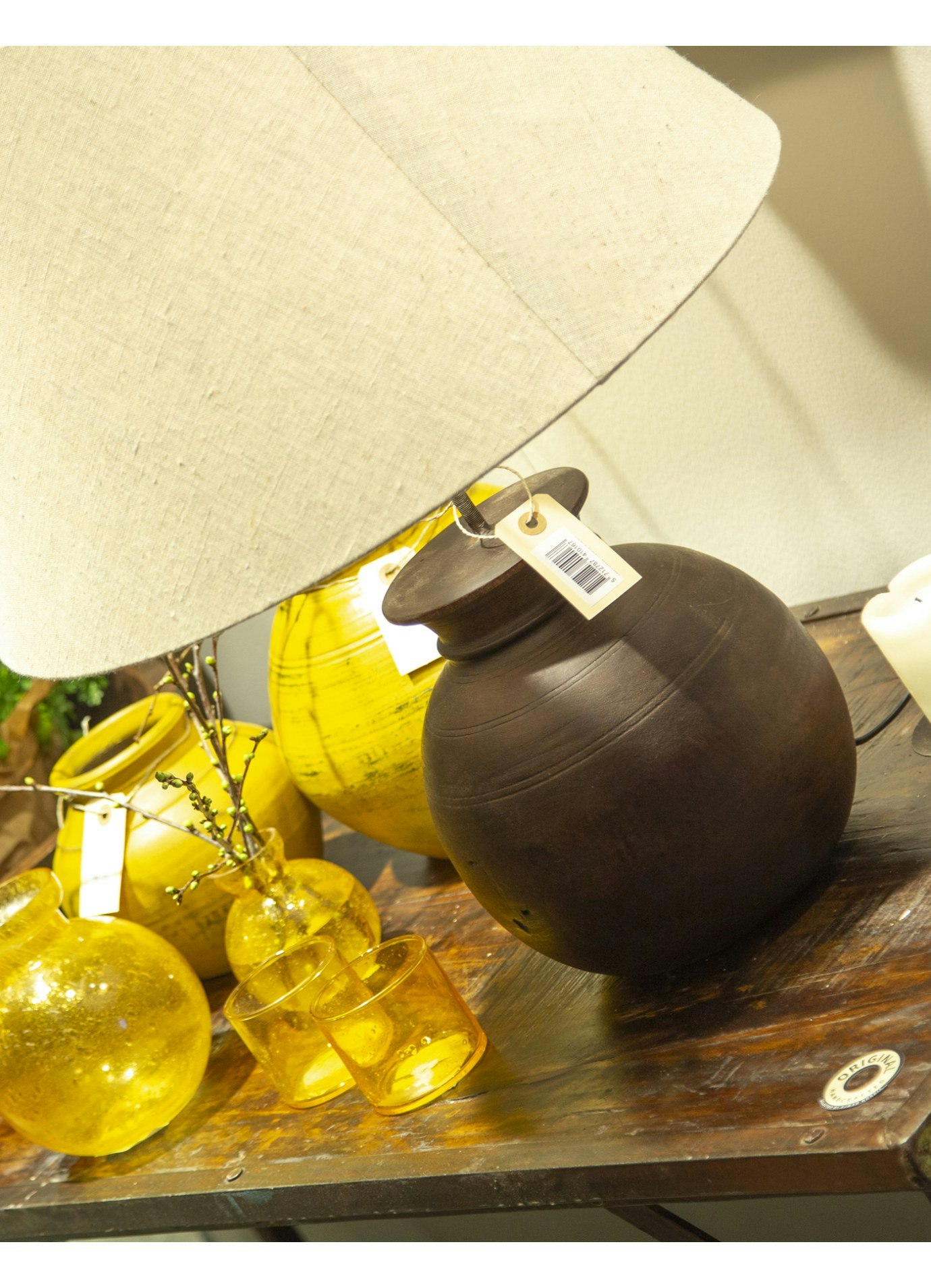 UPCYCLING - Bordlampe af krukke