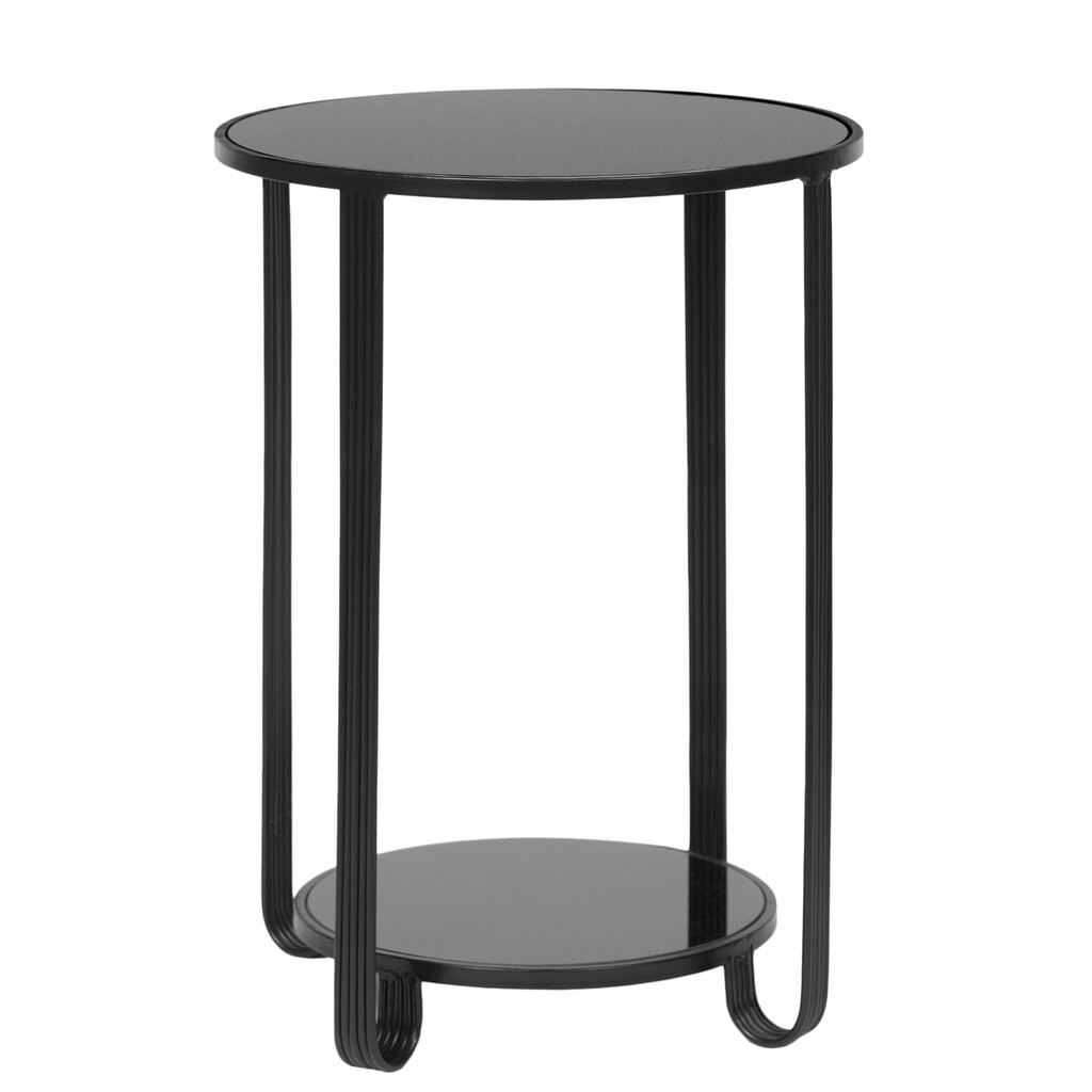 LUISA Kaffebord sort/glas