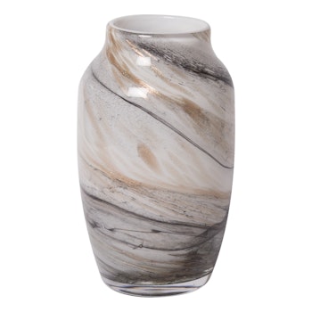 Vase Hvid/guld