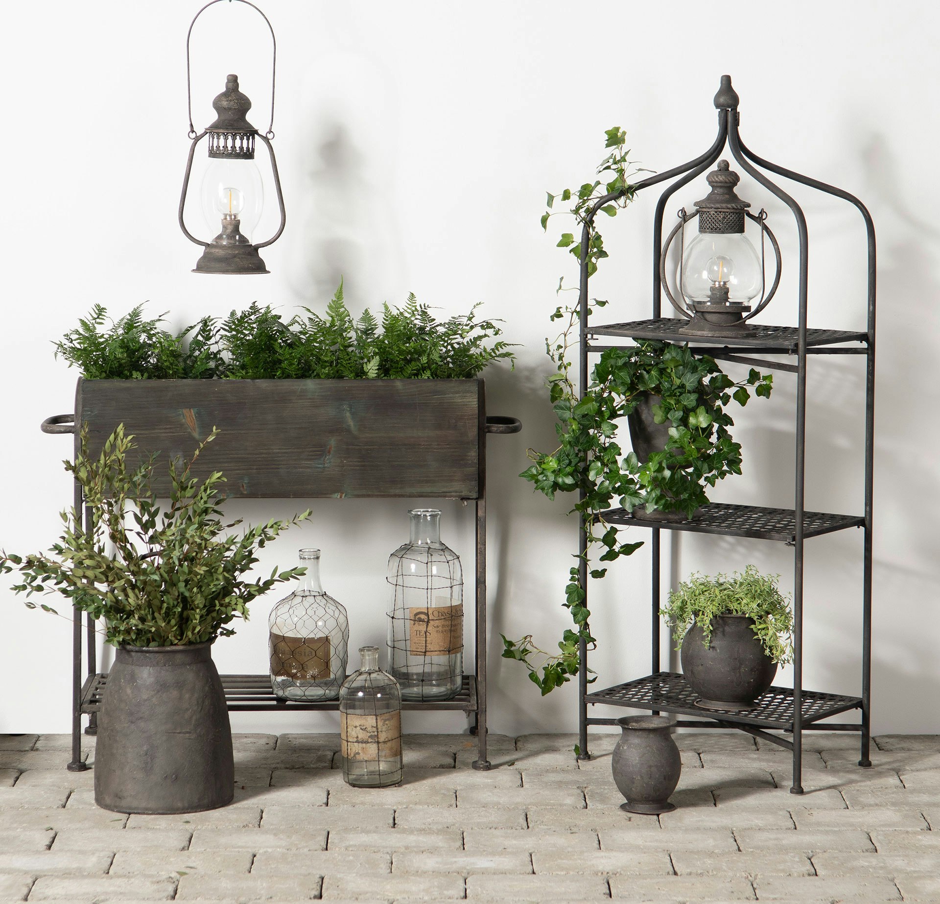 Lanterne rundt  metal