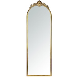 Spejl Aflang Ornament Guld