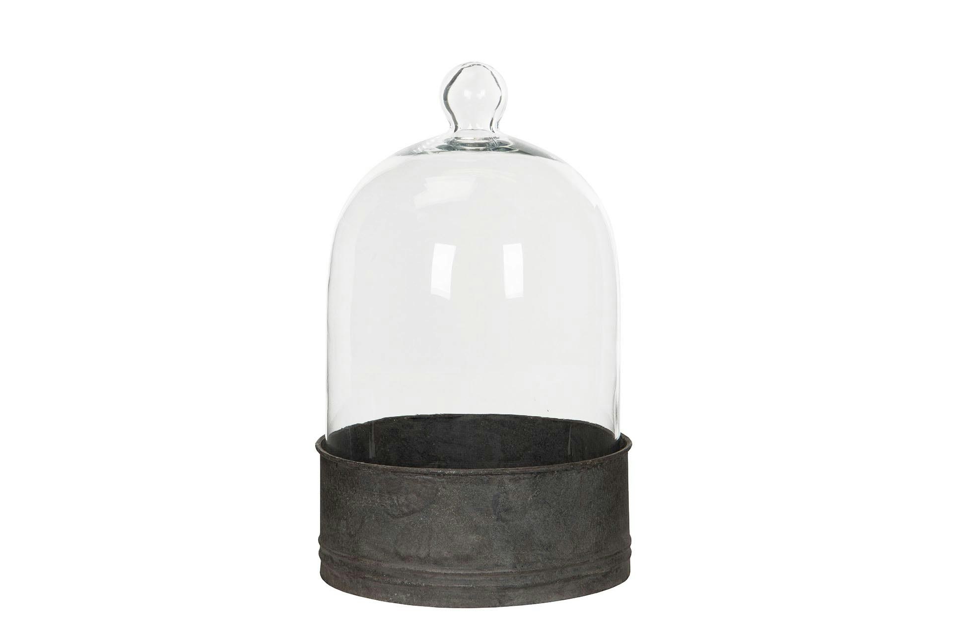 Glasklokke med vendbar bund