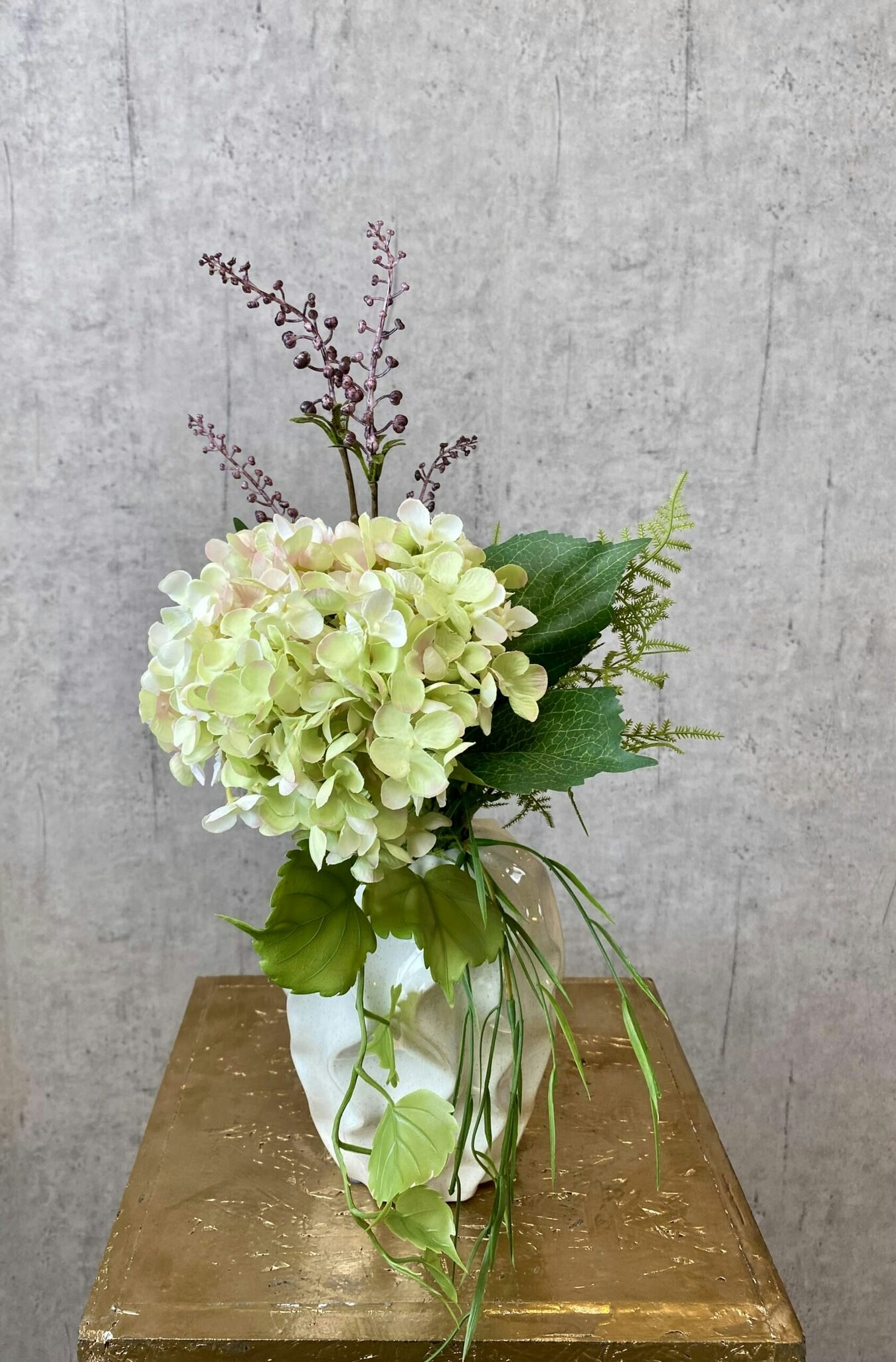 Hortensia grøn/lysrosa