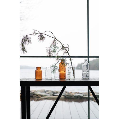 Klar glas flaske sæt /2 stk.