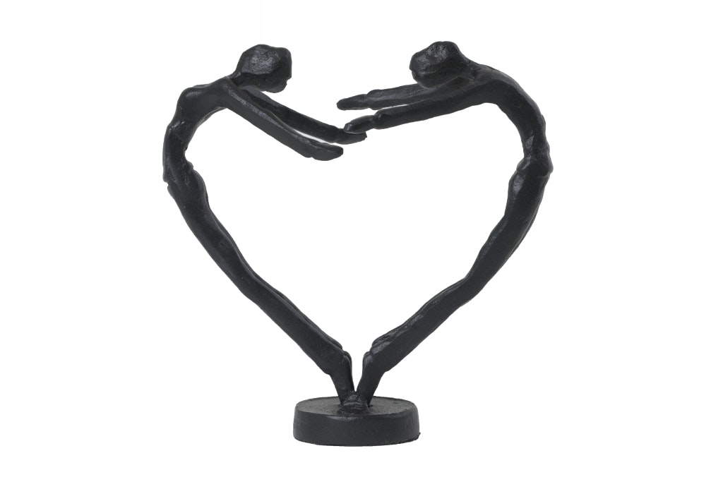 Hjerte metal figur