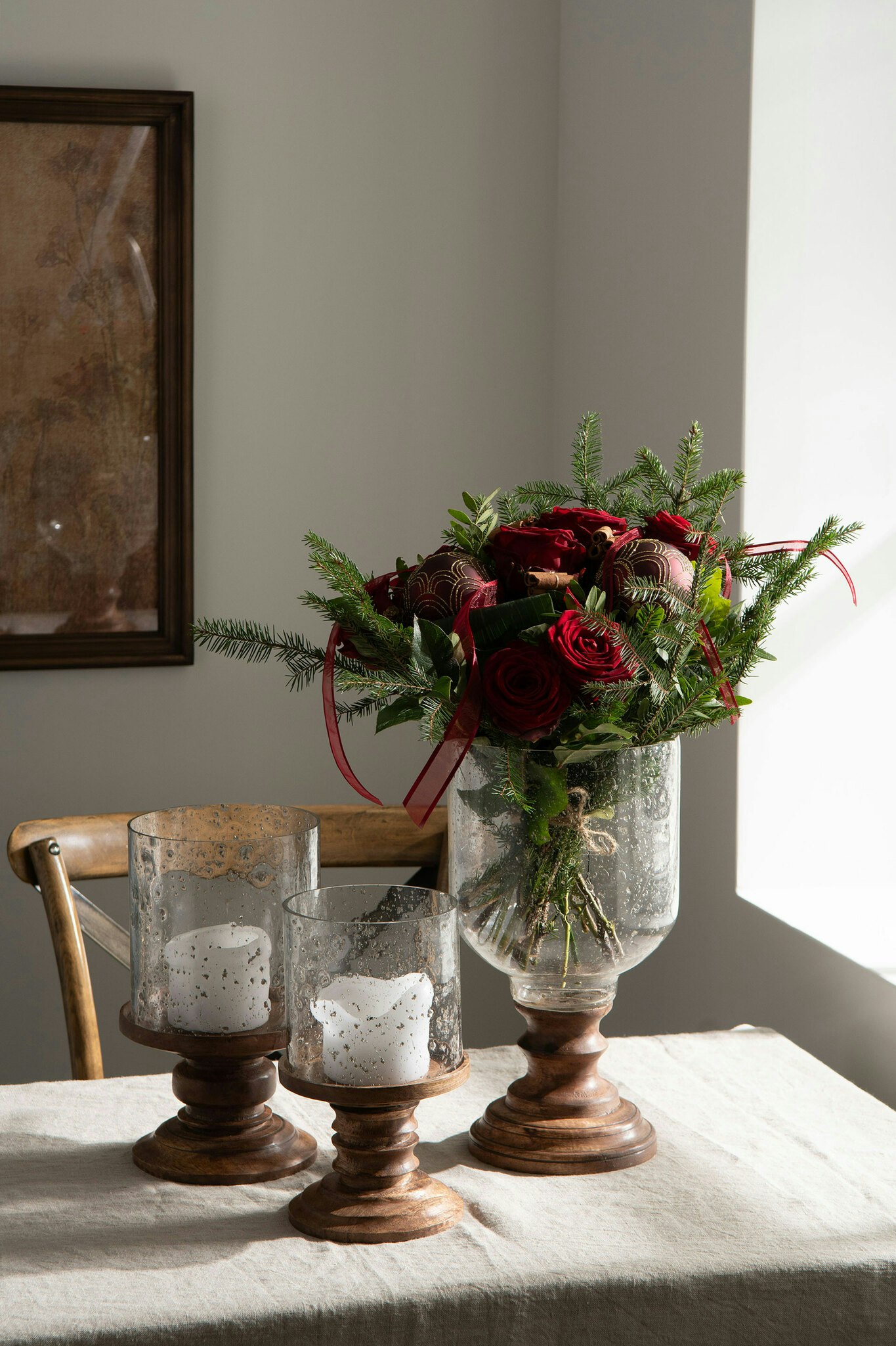 Lygte Tahi Glas/Træ