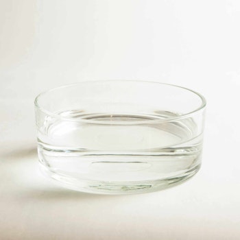Shallow Glass Cylinder Vase