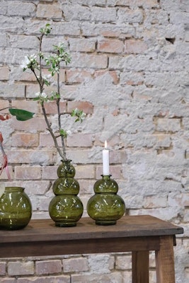 Foster vase - olivengrøn