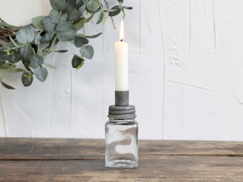 Lysestage m. glas Lille