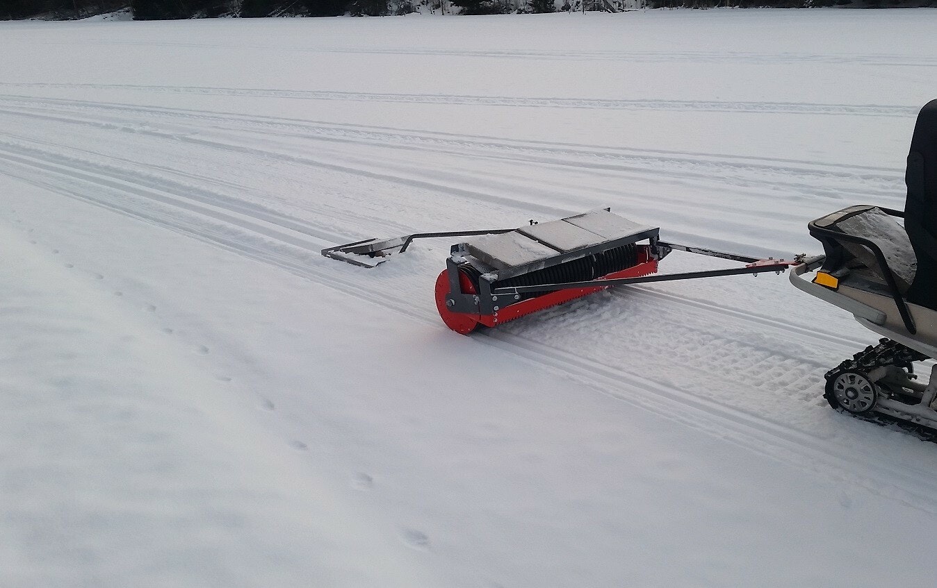 Snövält/Snökomprimator med Sladdstål