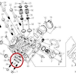 Avgaspackning ATV CF Moto-Goes 500-600