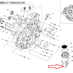 Oljeplugg CF Moto/Goes M12x1.5