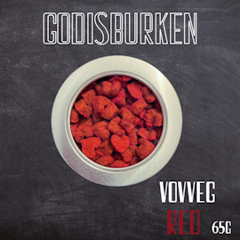 VOVVEG RED - GODISBURKEN -Sockerfritt, vegetabiliskt, kalorisnålt hundgodis. 65g.