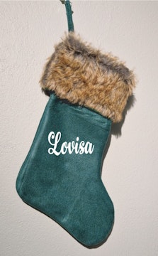 Julstrumpa med namn