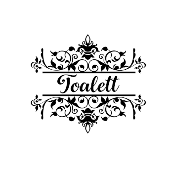 Dekal - Toalett m. board