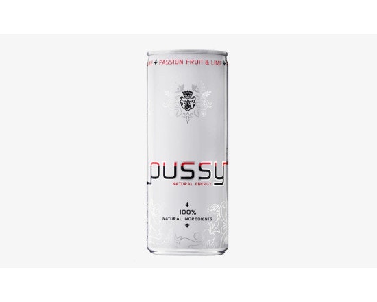 6 x PUSSY NATURLIG ENERGIDRIKK