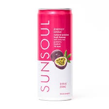 Passion Fruit & Lychee Natural Energy Drink 250ml -  no sukker