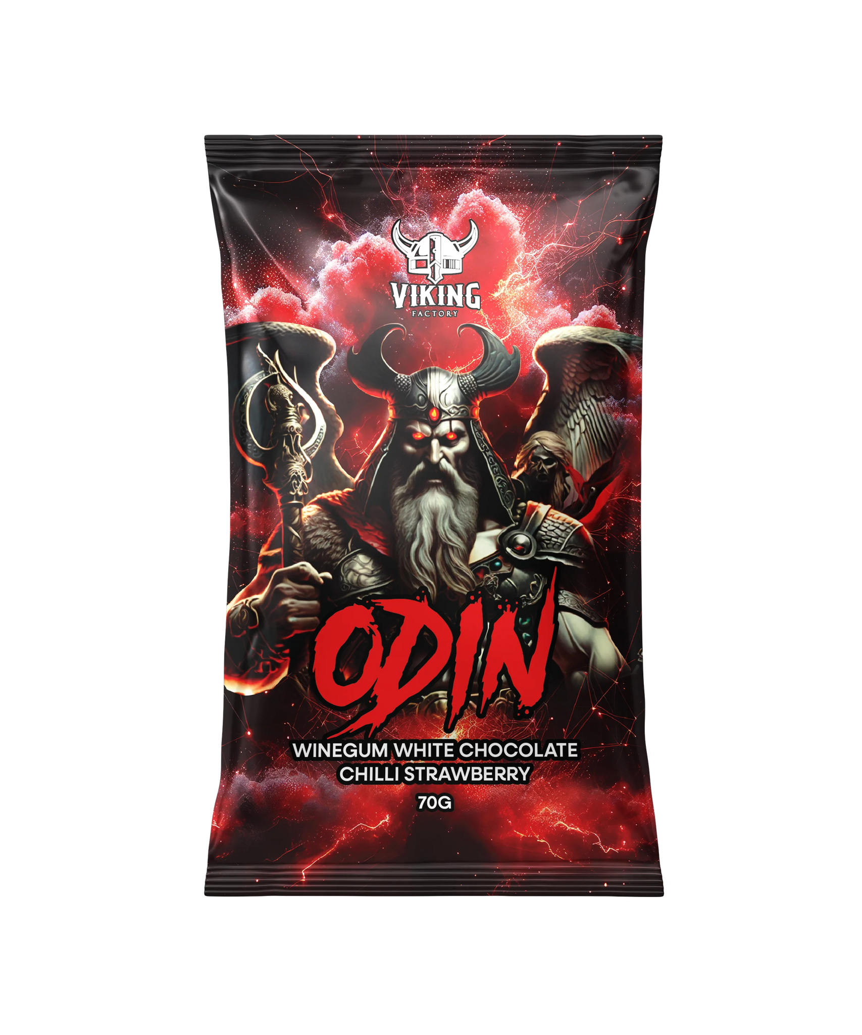 Odin Winegum white chocolate chili & Strawberry 70 g