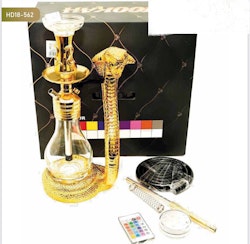 اركيلة كوبرا ذهبي مع إنارة
